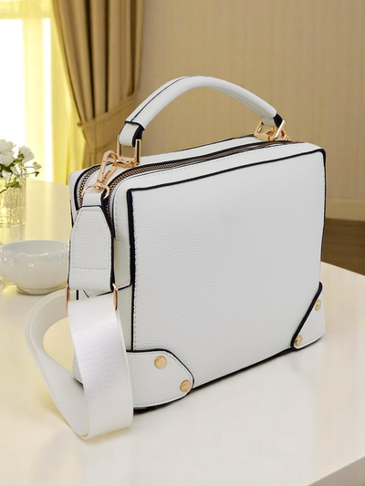 Royalfashion Малка квадратна чанта от еко кожа Mila Box