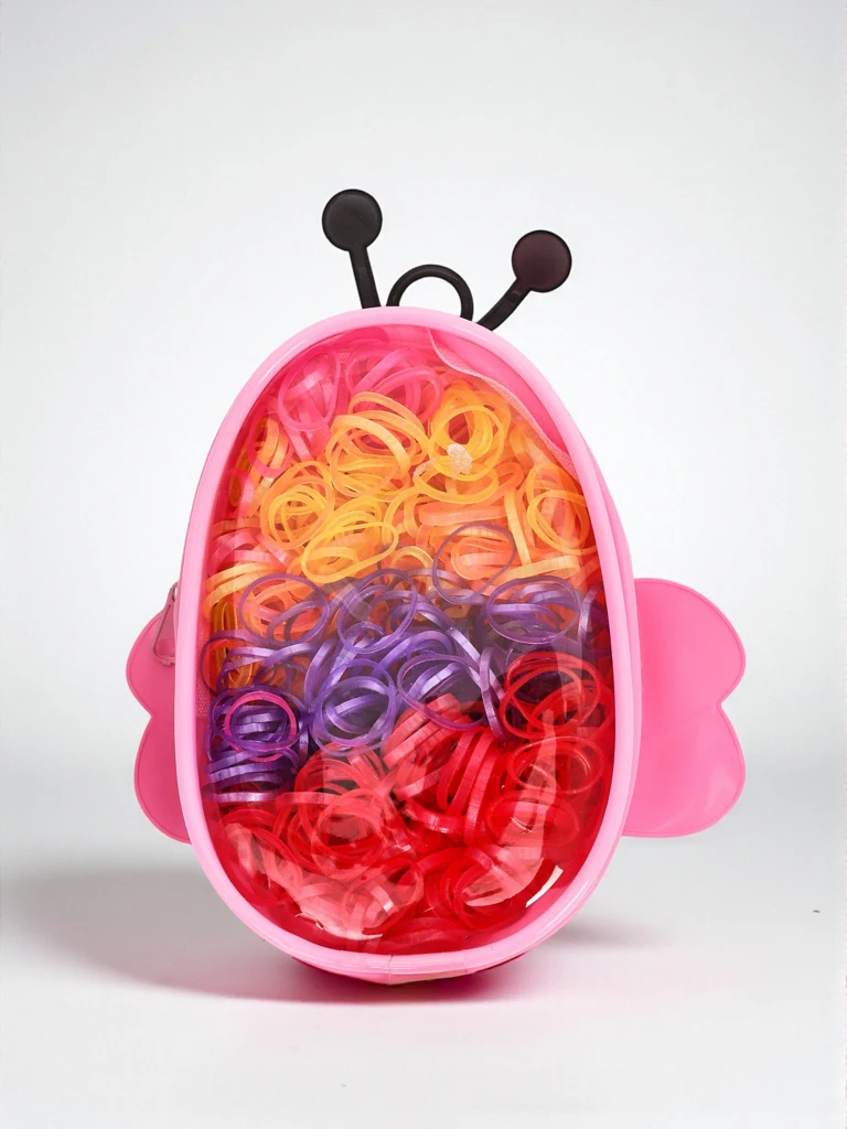 Royalfashion Многоцветни силиконови ластици за коса Пчеличка