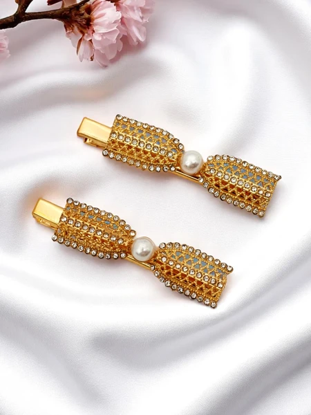 Royalfashion Шнола за коса с камъни във формата на панделки Bow Sparkle