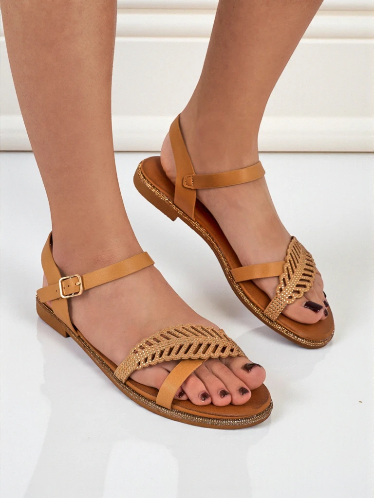 Royalfashion Дамски сандали на равна подметка Willow Grace