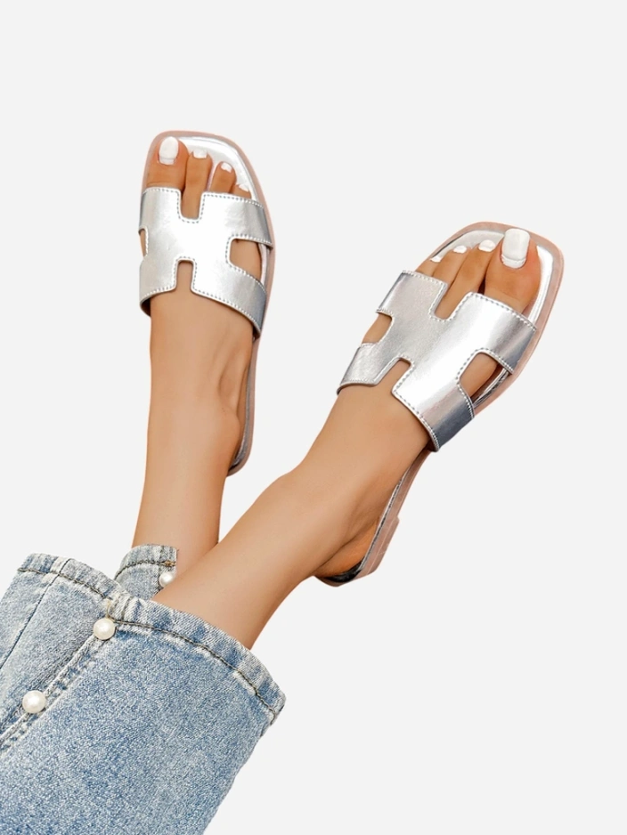 Royalfashion Женски чехли с плоска подметка Eval