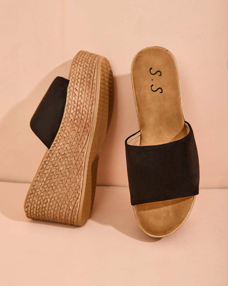 Royalfashion Дамски джапанки на платформа и котва Albavia