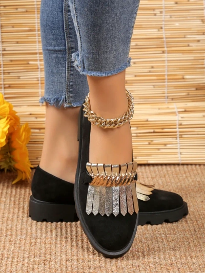 Royalfashion Женски мокасини от екосуйд Mare Nostrum