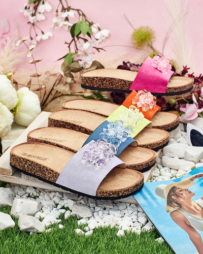 Royalfashion Дамски джапанки Villo с кристали