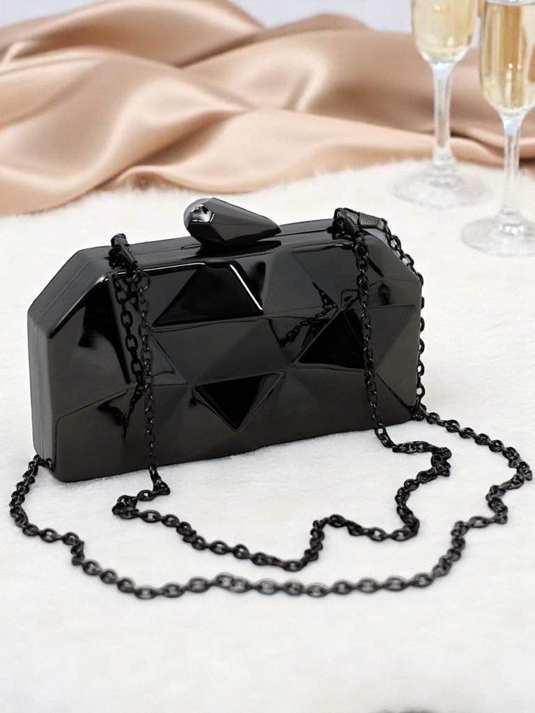 Royalfashion Дамска чантичка тип плик Metal Muse