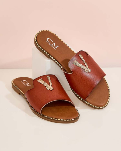 Royalfashion Дамски джапанки от еко кожа Cemenna