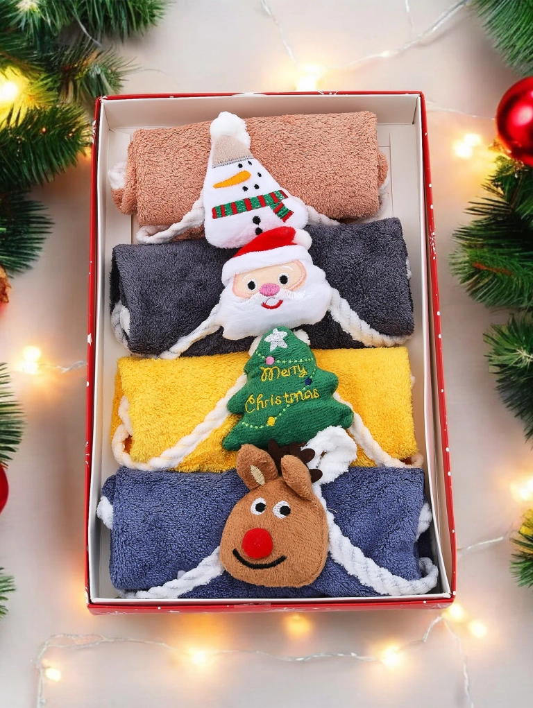 Празничен комплект кърпи Royalfashion Happy Xmas