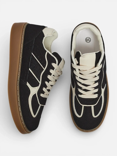 Дамски Сникърси Flora Черни Екологични Спортни за Всеки Ден