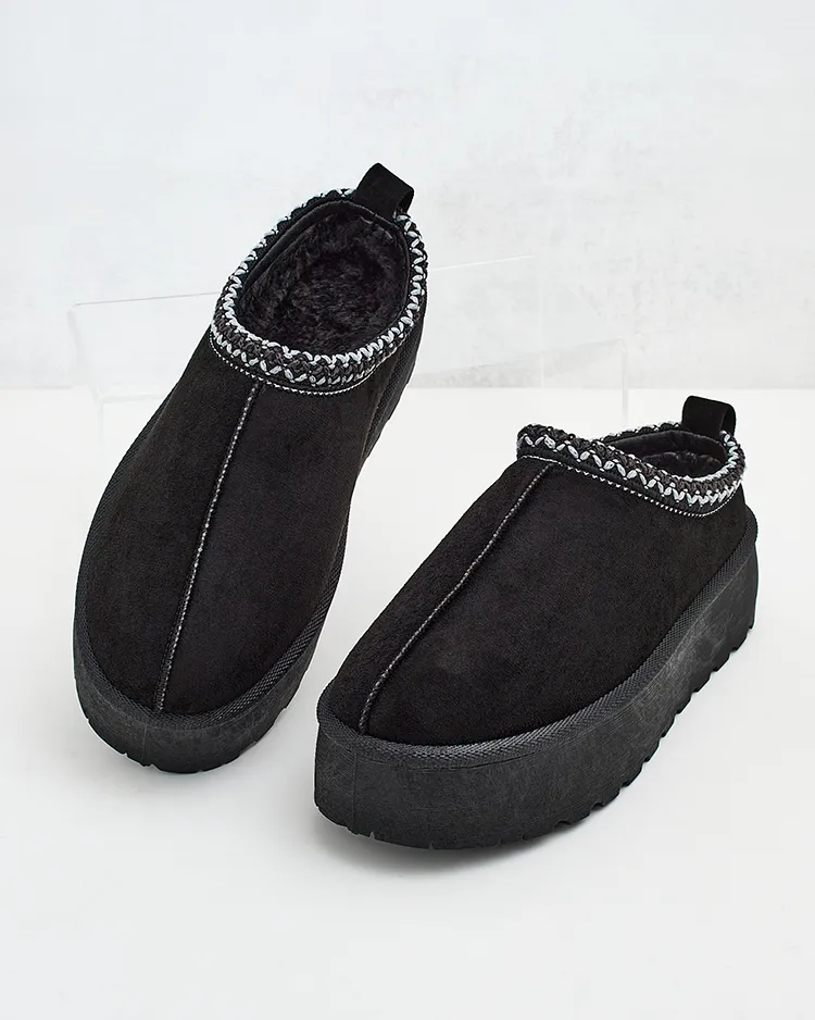 Royalfashion Дамски къси ботуши Zommy a'la snow boots