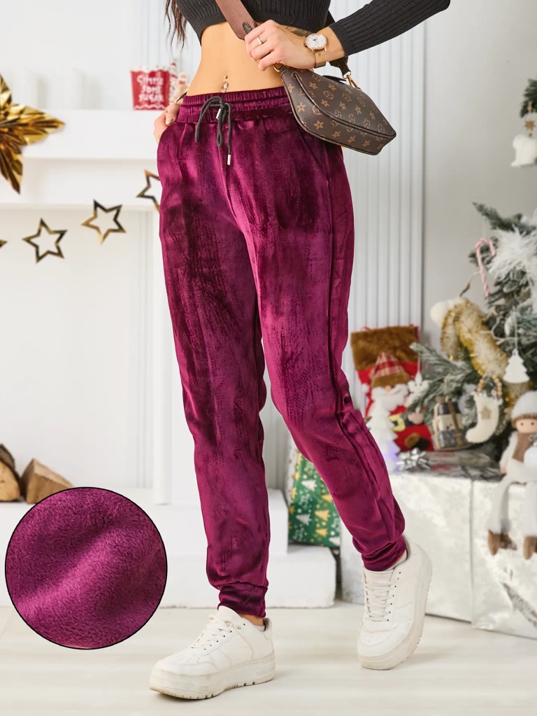 Royalfashion Женски панталони с флисово подплънка