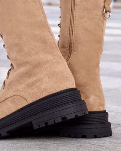 Royalfashion Дамски ботуши с дантела Werces