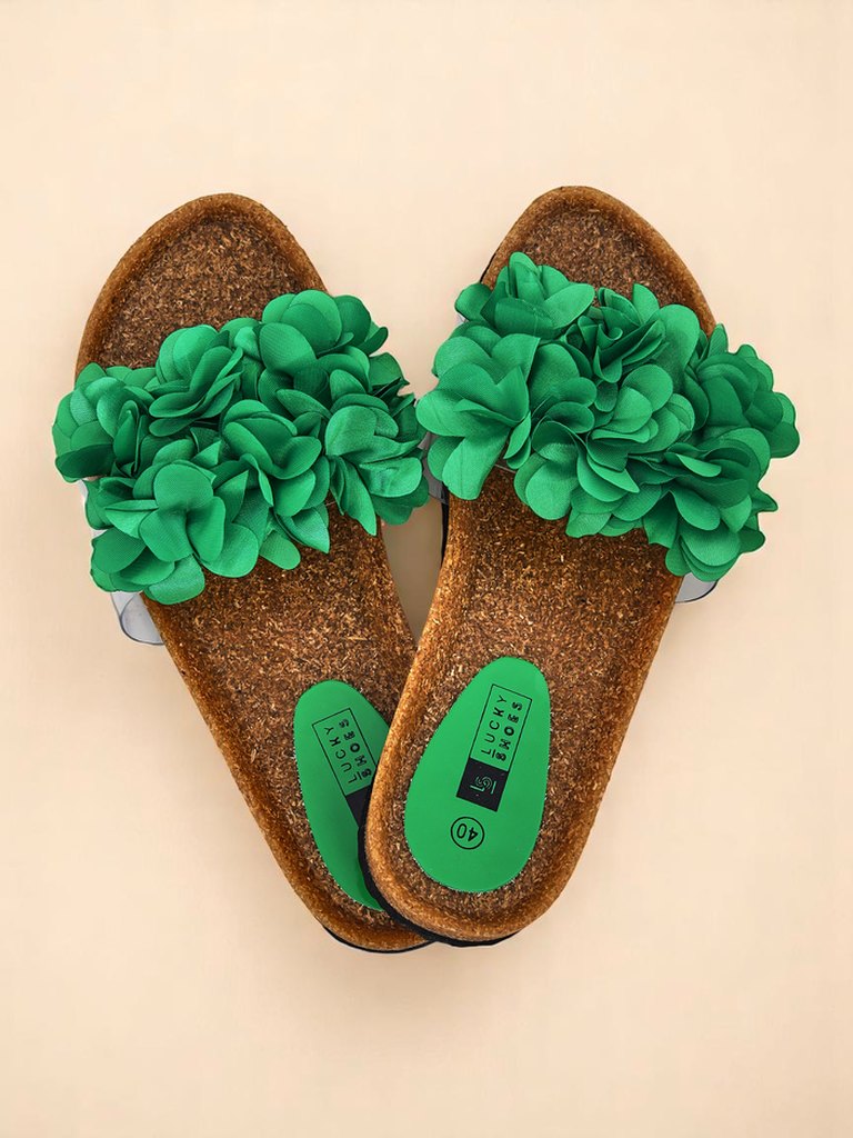 Royalfashion Дамски чехли с цветчета Flora Soft