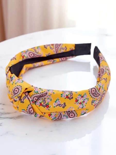 Royalfashion Molly Лента за коса с плитка и шарен десен