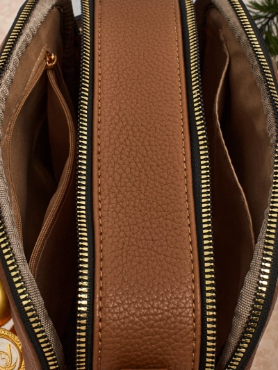 Малка дамска чанта от еко кожа Connere с капитониран ефект