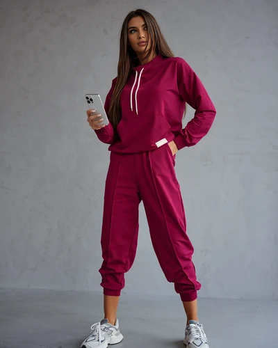 Royalfashion Дамски памучен ежедневен комплект