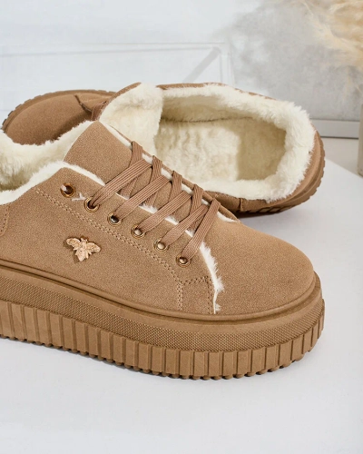 Royalfashion Затоплени дамски маратонки с кожа Noxu