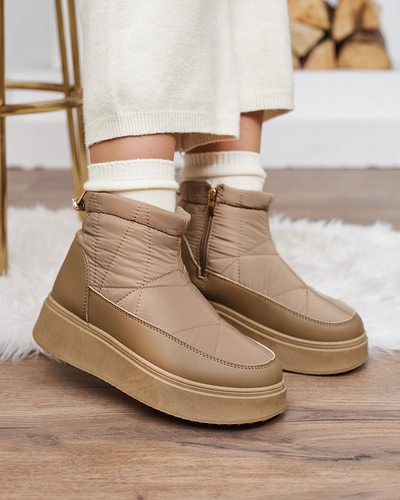 Royalfashion Дамски ботуши за сняг в кафяв цвят Armeda