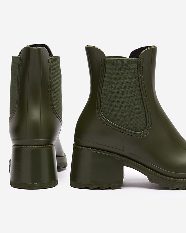 Тъмнозелени дамски ботуши Caldala- Footwear