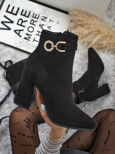 Дамски боти от еко велур на ток Victi