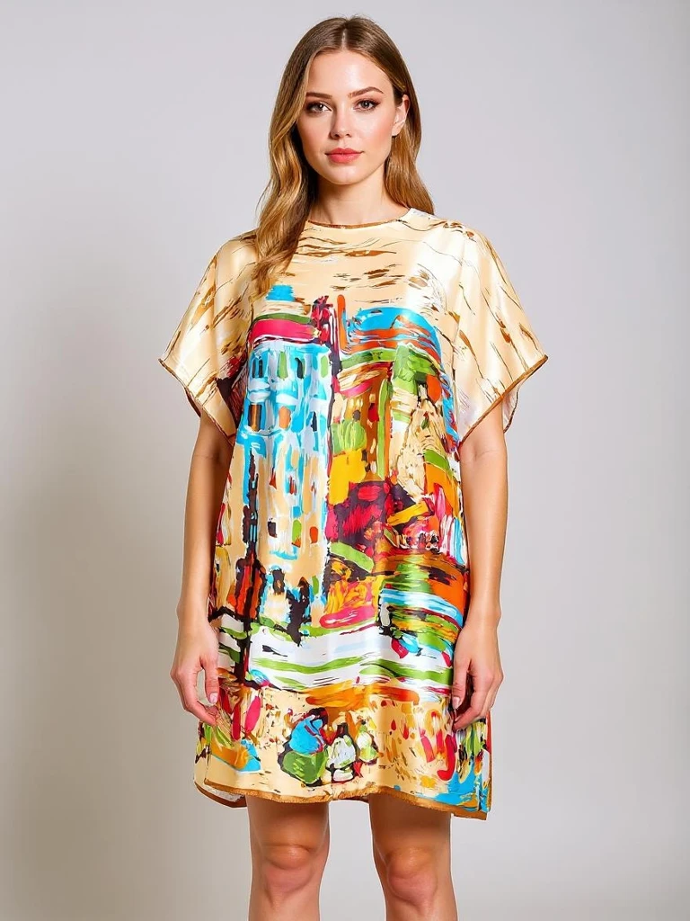 Парео Melodia Venezia от Royalfashion – цветно парео до коляното от полиестер