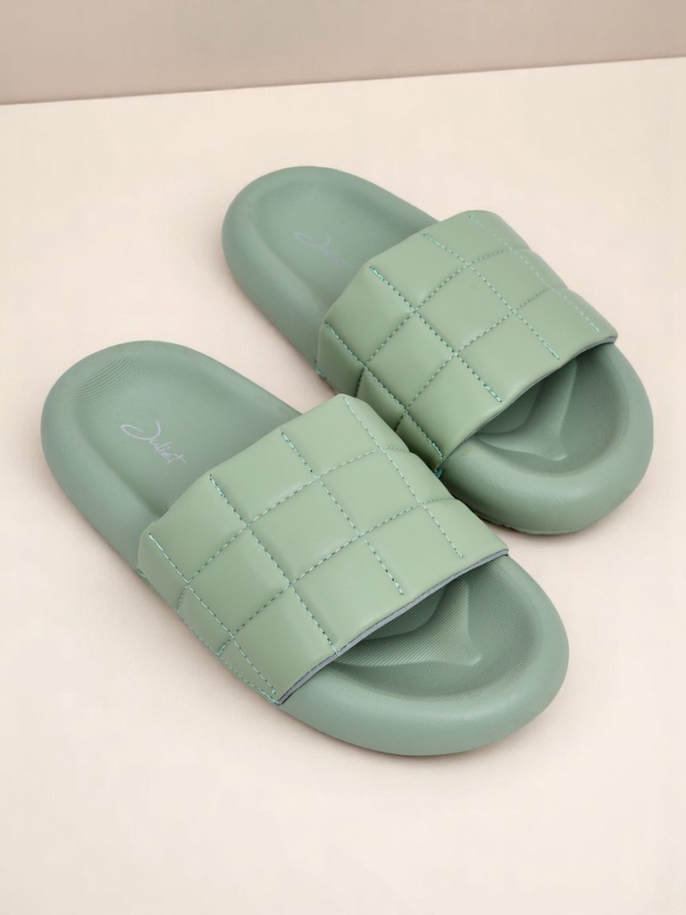 Royalfashion Дамски чехли на равна подметка Quilt Walk