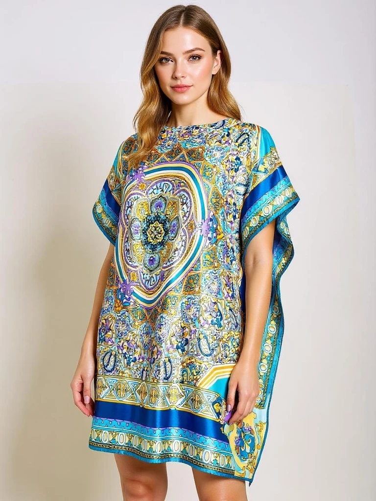 Pareo Afrodyta Royalfashion – цветно парео до коленете, вдъхновено от Италия