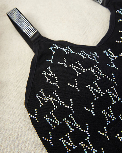 Royalfashion Дамски спортен сутиен с циркони