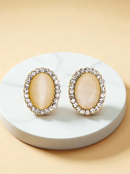 Royalfashion Дамски клипси с кристал и цирконий