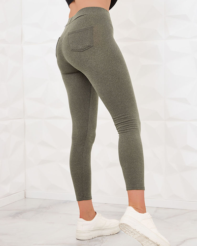 Royalfashion Сини дамски панталони тип "тегелинс"