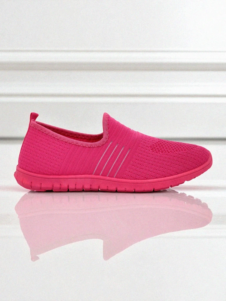 Дамски мокасини Perseida комфортна материя оранжева за пролет и лято