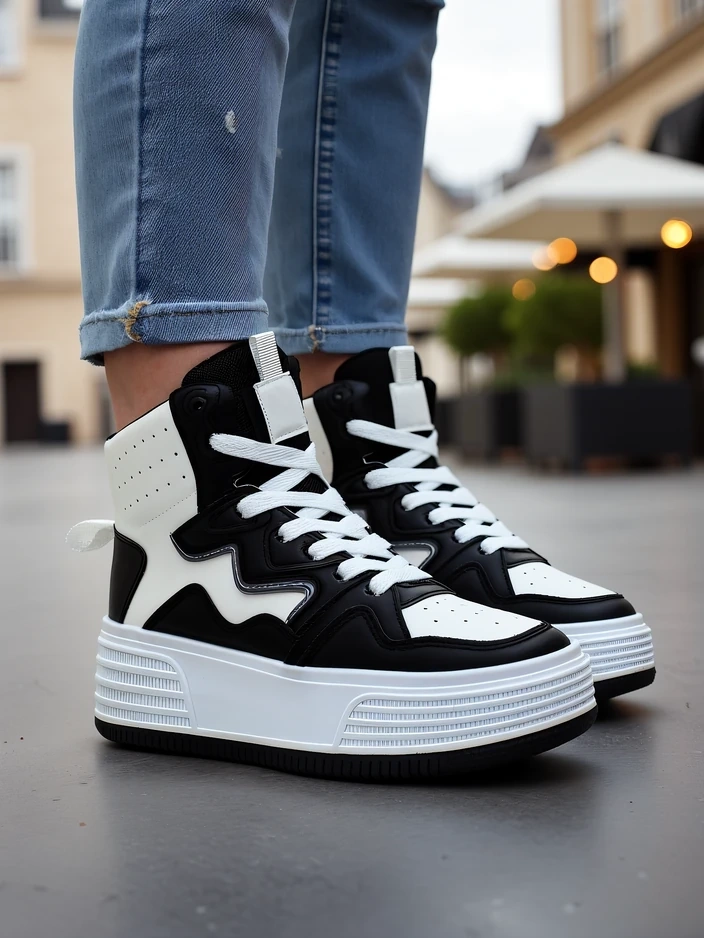 Royalfashion Високи дамски спортни обувки Quiedy