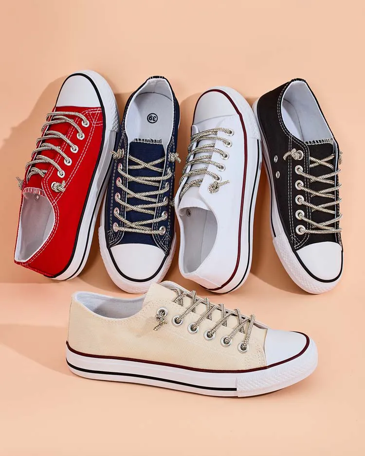 Royalfashion Дамски маратонки с декоративни връзки Timi