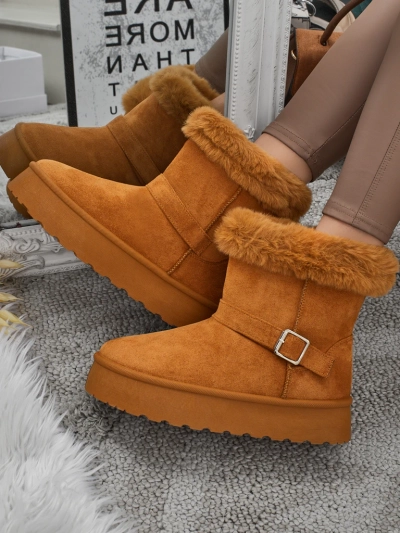 Royalfashion Къси дамски боти тип снегоходки Myrelle