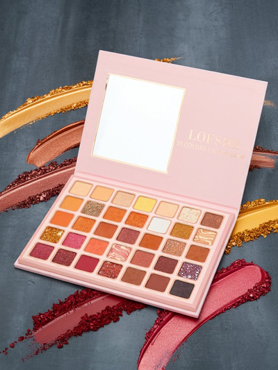 Палитра Girl Magic 35 сенки за очи с брокат и матови нюанси Златен шоколадов фъдж