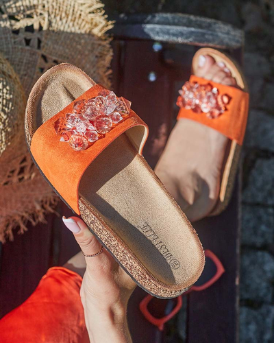 Royalfashion Дамски джапанки Villo с камъни