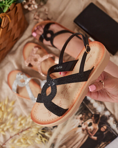 Royalfashion Дамски сандали Elova Zirconia