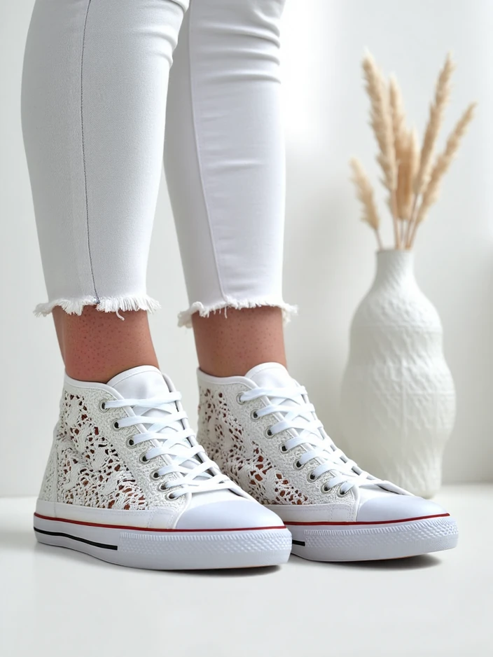 Royalfashion Женски перфориранни кецове Limme