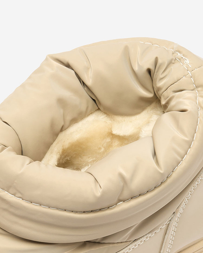 Royalfashion Дамски ботуши за сняг в светлокафяв цвят Ademra