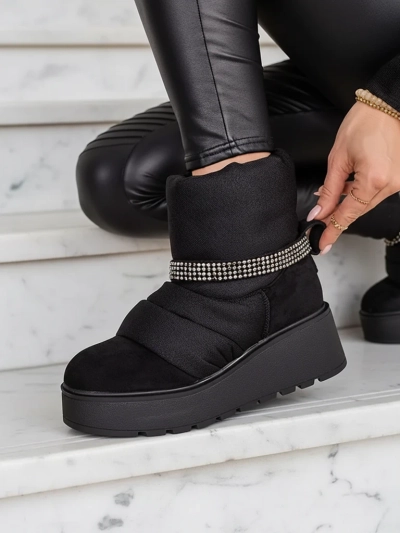 Royalfashion Дамски боти със скрит клин Renosi