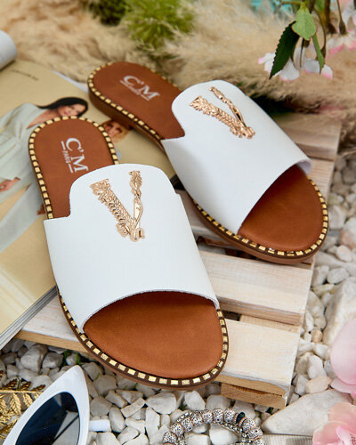 Royalfashion Дамски джапанки от еко кожа Cemenna