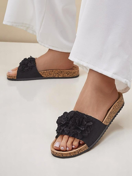 Royalfashion дамски чехли с флорални елементи Occes