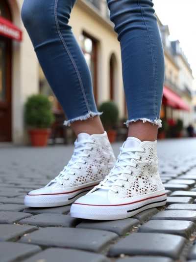 Royalfashion Женски перфориранни кецове Limme