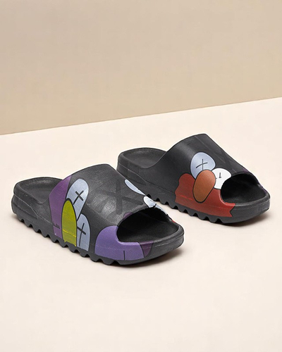 Czarne damskie klapki Elmino - Obuwie