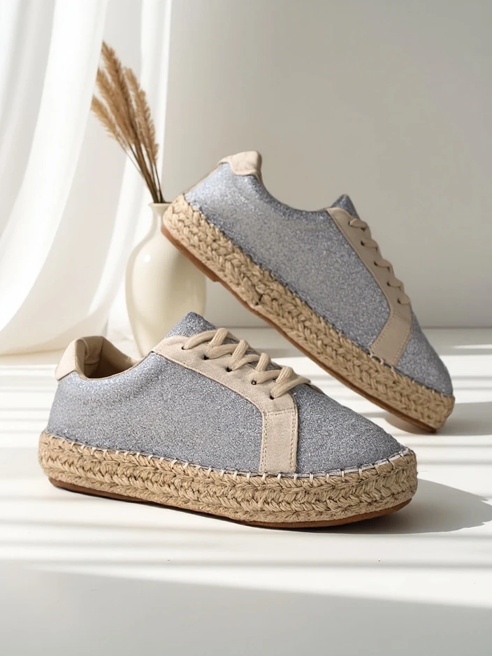 Royalfashion Дамски маратонки с блестящи елементи Sercele