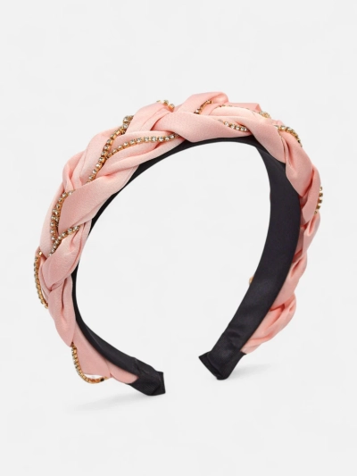 Royalfashion Лента за коса с плитка, украсена с цирконии