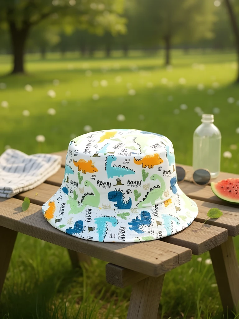 Royalfashion Детска шапка тип кофа Color Splash Bucket