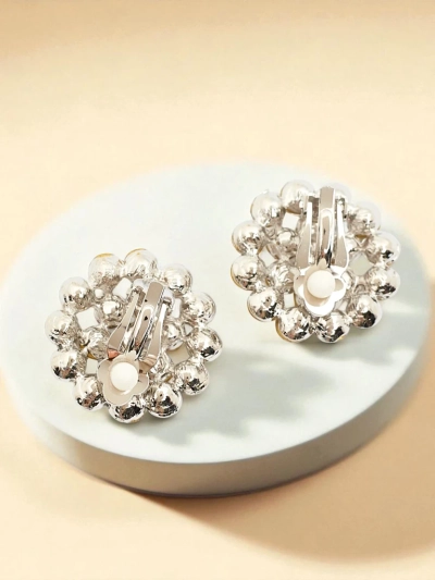 Royalfashion Дамски обеци тип клипс с цирконий