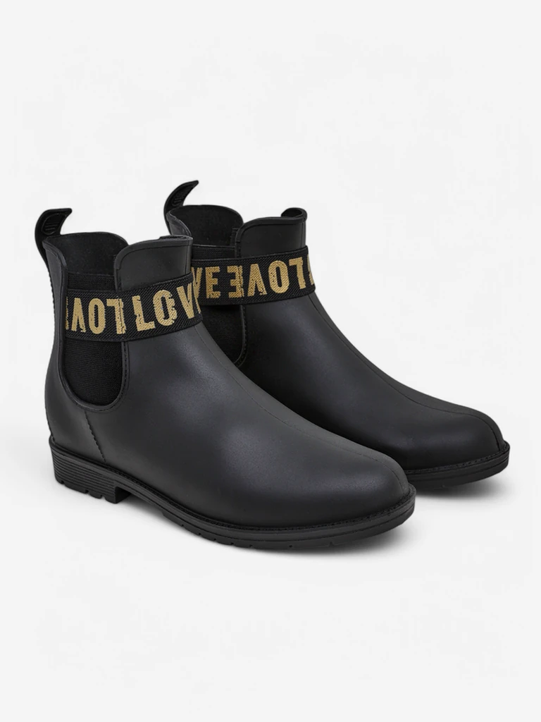 Дамски матови дъждовни ботуши Royalfashion с надпис Love Love