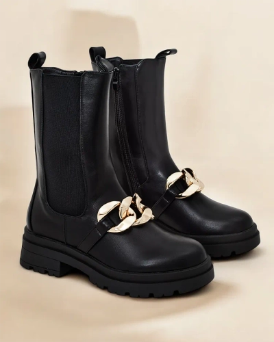 Дамски високи ботуши на Royalfashion модел Romur