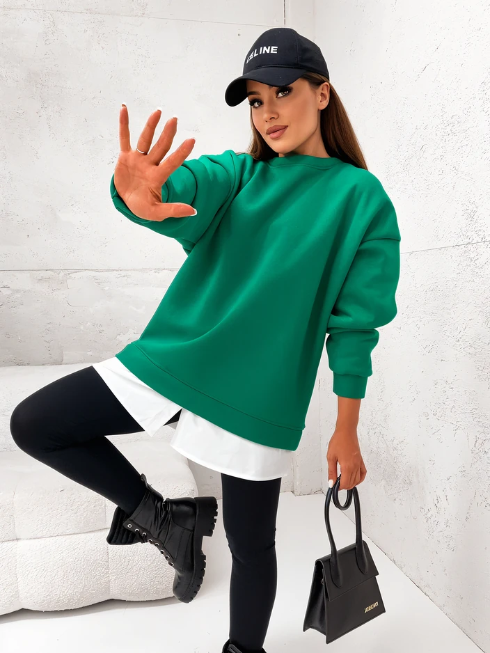 Роялфешън Памучен дамски суитшърт с подвижно дъно